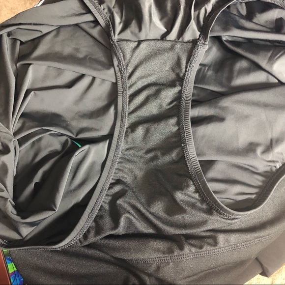 Bleu ice leaves design 1 piece swimsuit size 24 - Picture 8 of 8